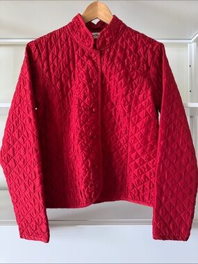Norm Thompson Women's Quilted Red Jacket - NWT US8